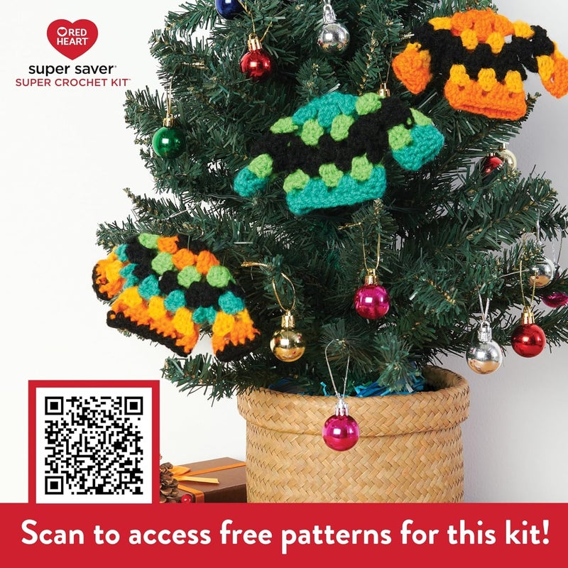 RED HEART Super Saver Super Yarn Crochet Kit with Accessories for Crochet & Knitting & Amigurumi Projects - Image 4